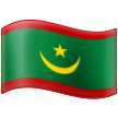 How emoji flag: Mauritania displayed on Samsung