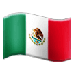 How emoji flag: Mexico displayed on Samsung