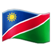 How emoji flag: Namibia displayed on Samsung