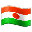 How emoji flag: Niger displayed on Samsung