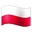 How emoji flag: Poland displayed on Samsung