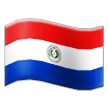 How emoji flag: Paraguay displayed on Samsung