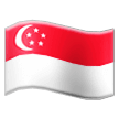 How emoji flag: Singapore displayed on Samsung