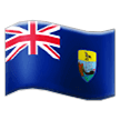 How emoji flag: St. Helena displayed on Samsung