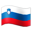 How emoji flag: Slovenia displayed on Samsung