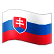 How emoji flag: Slovakia displayed on Samsung