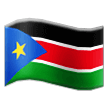 How emoji flag: South Sudan displayed on Samsung