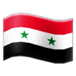 How emoji flag: Syria displayed on Samsung