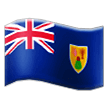 How emoji flag: Turks & Caicos Islands displayed on Samsung