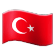 How emoji flag: Turkey displayed on Samsung