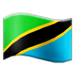 How emoji flag: Tanzania displayed on Samsung