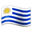 How emoji flag: Uruguay displayed on Samsung