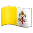 How emoji flag: Vatican City displayed on Samsung