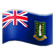 How emoji flag: British Virgin Islands displayed on Samsung