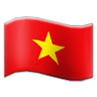 How emoji flag: Vietnam displayed on Samsung