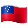 How emoji flag: Samoa displayed on Samsung