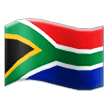 How emoji flag: South Africa displayed on Samsung