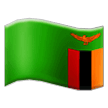 How emoji flag: Zambia displayed on Samsung