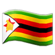 How emoji flag: Zimbabwe displayed on Samsung