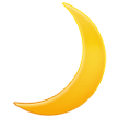 How emoji crescent moon displayed on Samsung