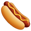 How emoji hot dog displayed on Samsung