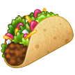 How emoji taco displayed on Samsung