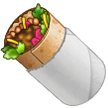 How emoji burrito displayed on Samsung