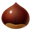 How emoji chestnut displayed on Samsung