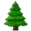 How emoji evergreen tree displayed on Samsung