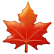 How emoji maple leaf displayed on Samsung