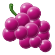 How emoji grapes displayed on Samsung