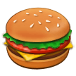 How emoji hamburger displayed on Samsung