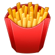 How emoji french fries displayed on Samsung