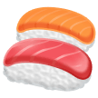 How emoji sushi displayed on Samsung