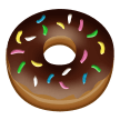 How emoji doughnut displayed on Samsung