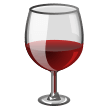 How emoji wine glass displayed on Samsung