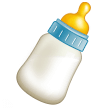 How emoji baby bottle displayed on Samsung