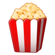 How emoji popcorn displayed on Samsung