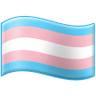 How emoji transgender flag displayed on Samsung