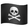 How emoji pirate flag displayed on Samsung