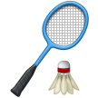 How emoji badminton displayed on Samsung