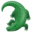 How emoji crocodile displayed on Samsung