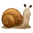 How emoji snail displayed on Samsung