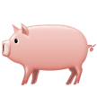 How emoji pig displayed on Samsung