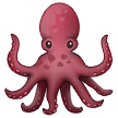 How emoji octopus displayed on Samsung