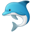 How emoji dolphin displayed on Samsung