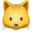 How emoji cat face displayed on Samsung