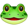 How emoji frog displayed on Samsung