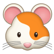 How emoji hamster displayed on Samsung