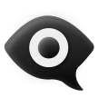 How emoji eye in speech bubble displayed on Samsung